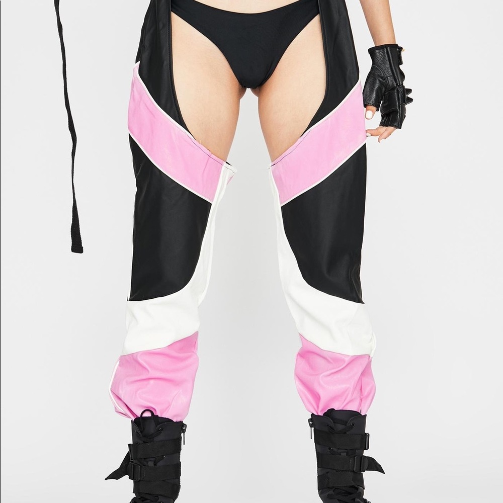 Dolls Kill Glow Baby Glow Chaps - M